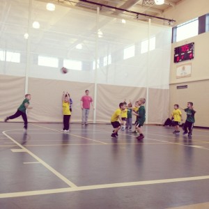 The Brothers coached basketball teams for children aged five and six from January to March. The volunteers led practices once a week and organized games every Saturday.