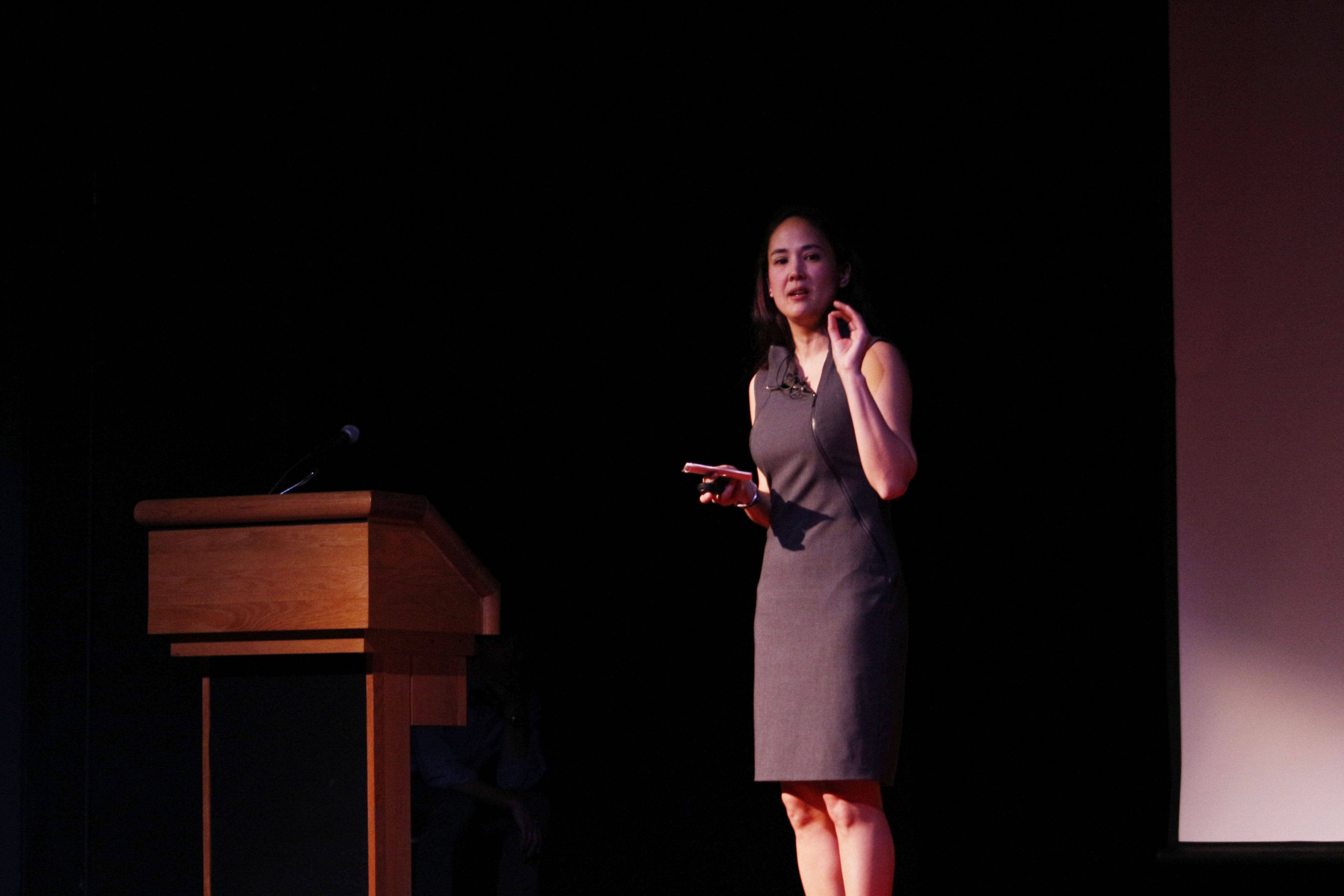 Nina Kollars, assistant professor of government, spoke on innovation as a behavior during the Black Pyramid Society’s third annual TEDx Lecture.